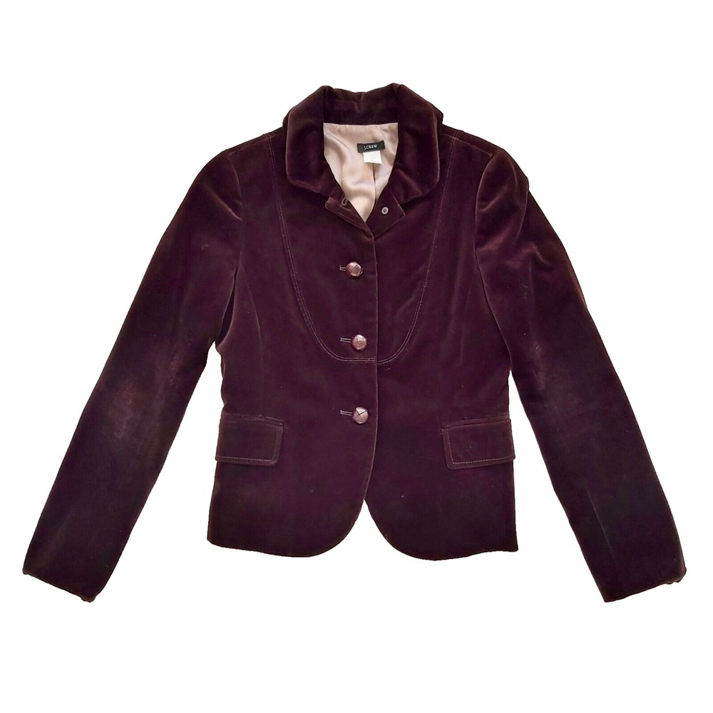 Vintage J. Crew Elegant Purple Velvet Jacket